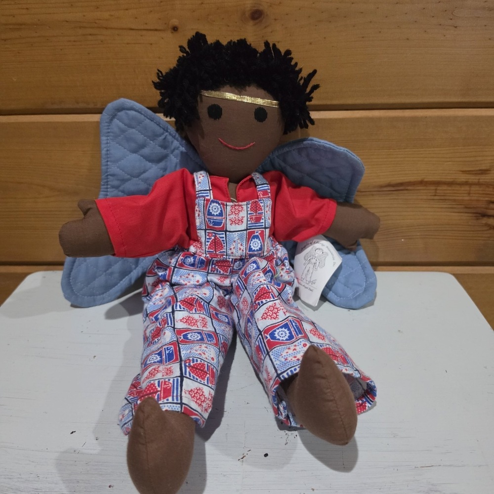 Angels of Liberty Ministries plush Guardian Angel Dolls 18" Vintage Handmade F32
